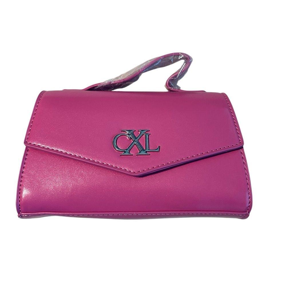 CXL by Christian Lacroix Laine Matte Patent Bubblegum Pink Rose Mini Crossbody
